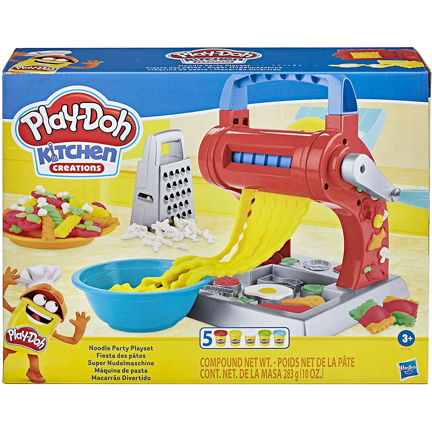 Amazon：Play-Doh Kitchen Creations Noodle Party Playset with 5 Non-Toxic Play-Doh Colors只卖$9